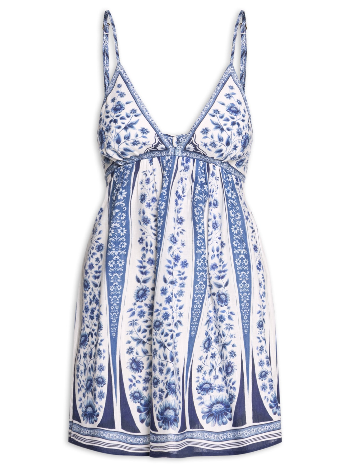 Vestido Curto Porcelana Branco Farm