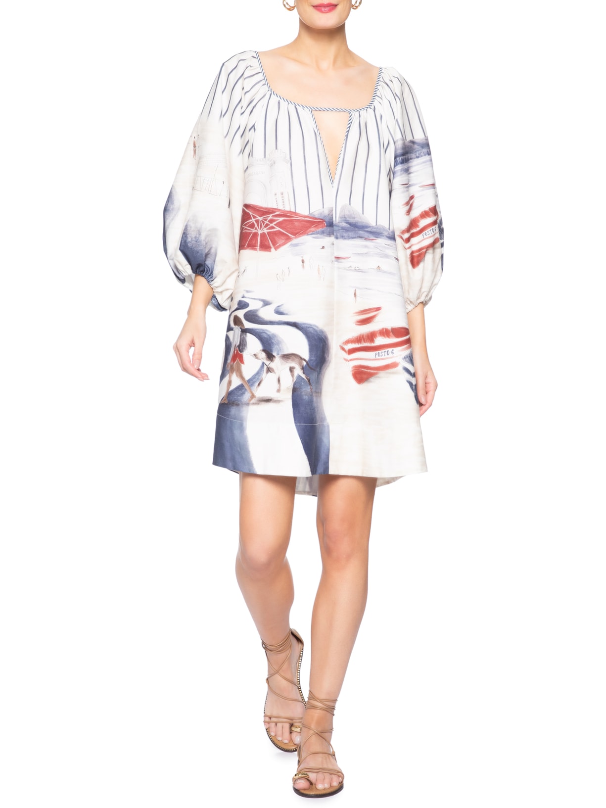 Vestido Curto Posto 6 – Azul Farm