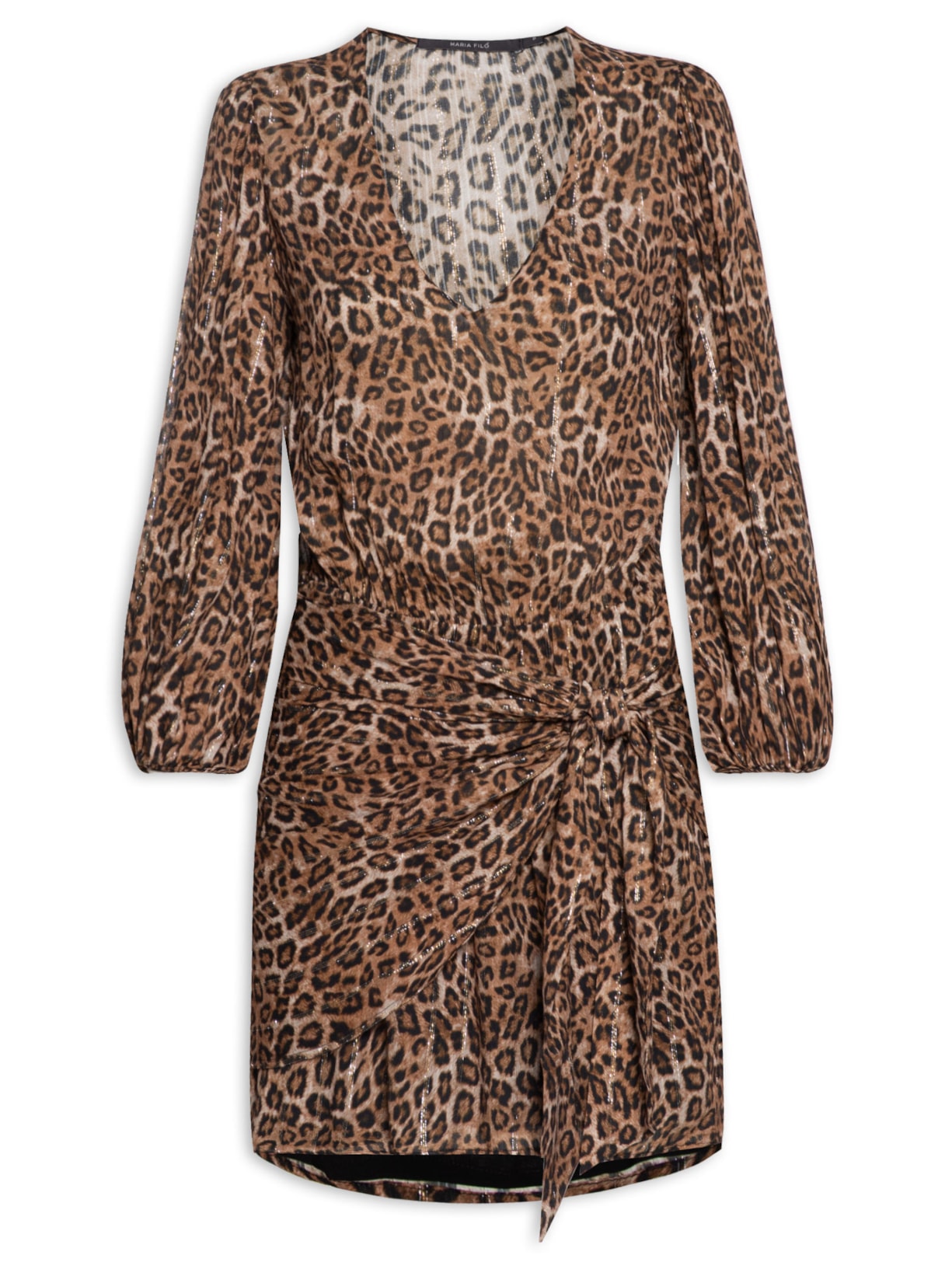 Vestido Curto Puma Maria Filó Animal Print