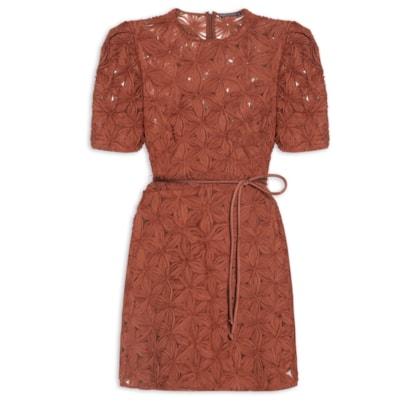 Vestido Curto Raw Cinnamon - Laranja