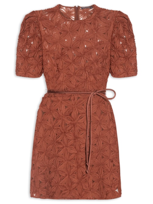 Vestido Curto Raw Cinnamon - Laranja