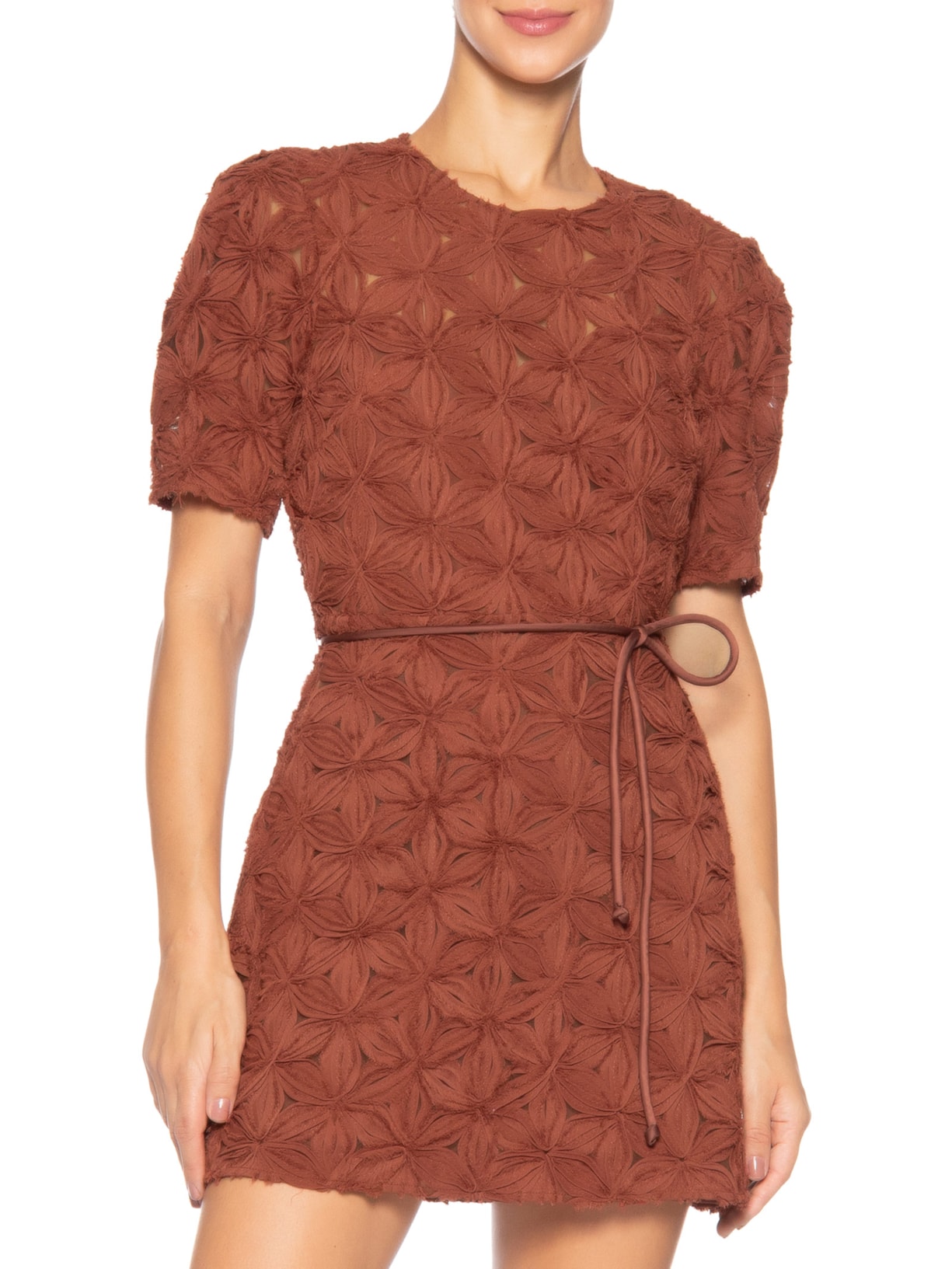 Vestido Curto Raw Cinnamon Laranja Bo.bô