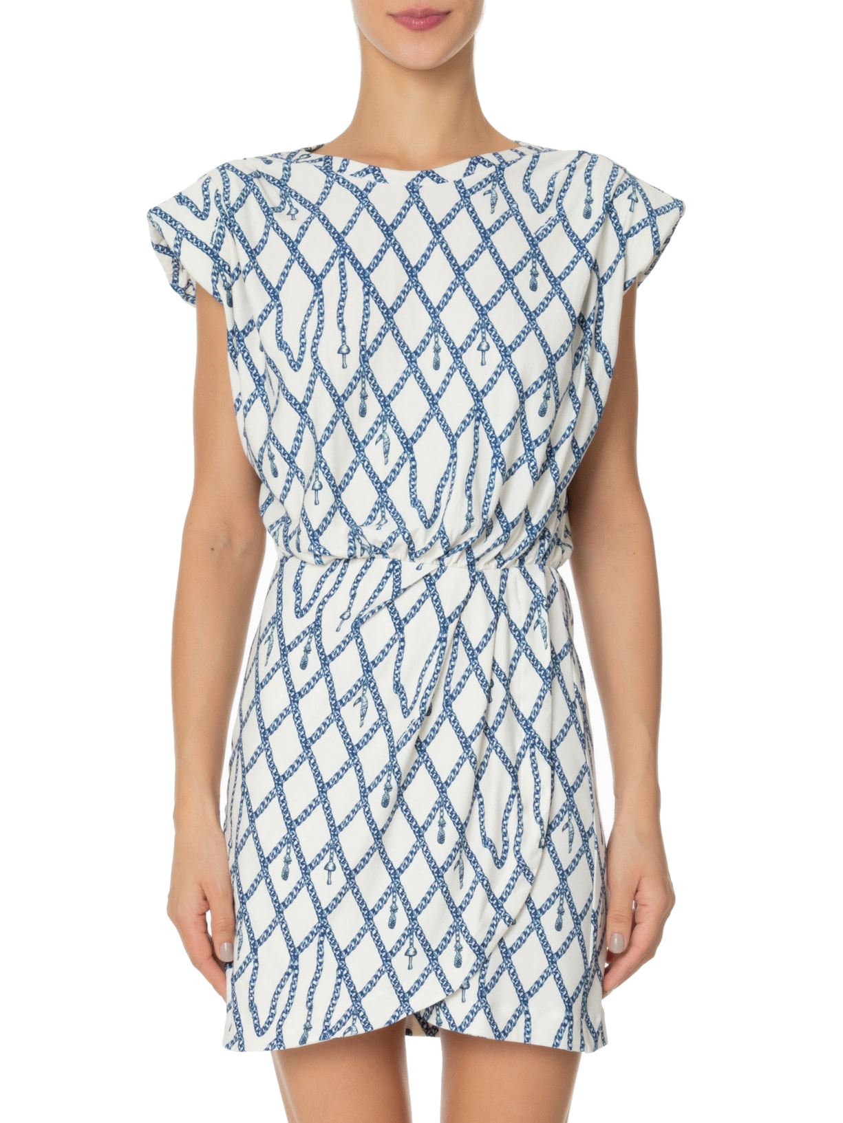 Vestido Curto Relicário Off White Farm