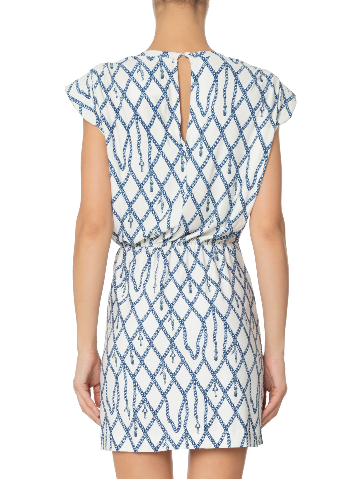 Vestido Curto Relicário Off White Farm