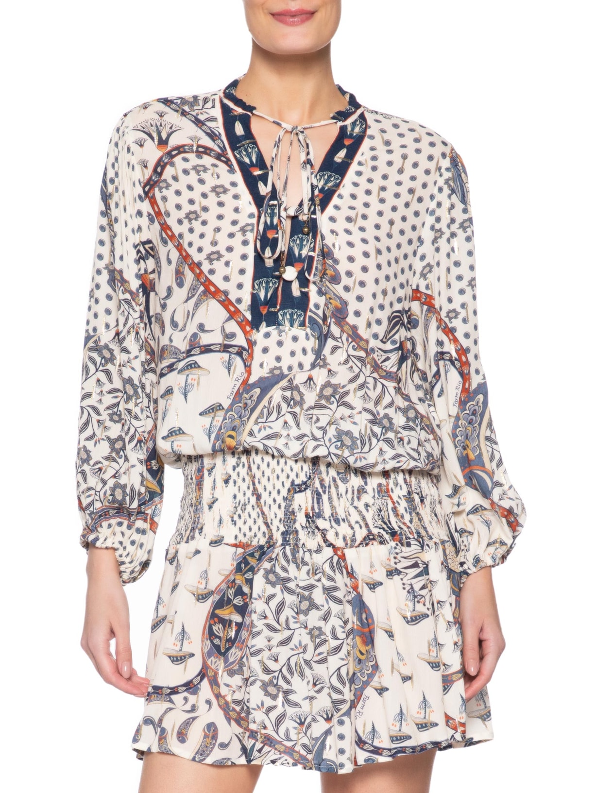 Vestido Curto Riviera – Cinza Farm