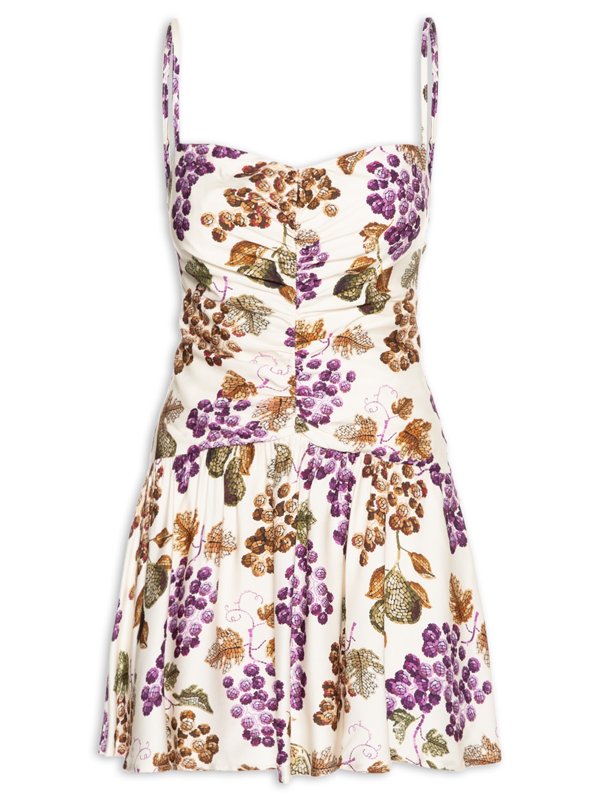 Vestido Curto Romance De Uva - Off White