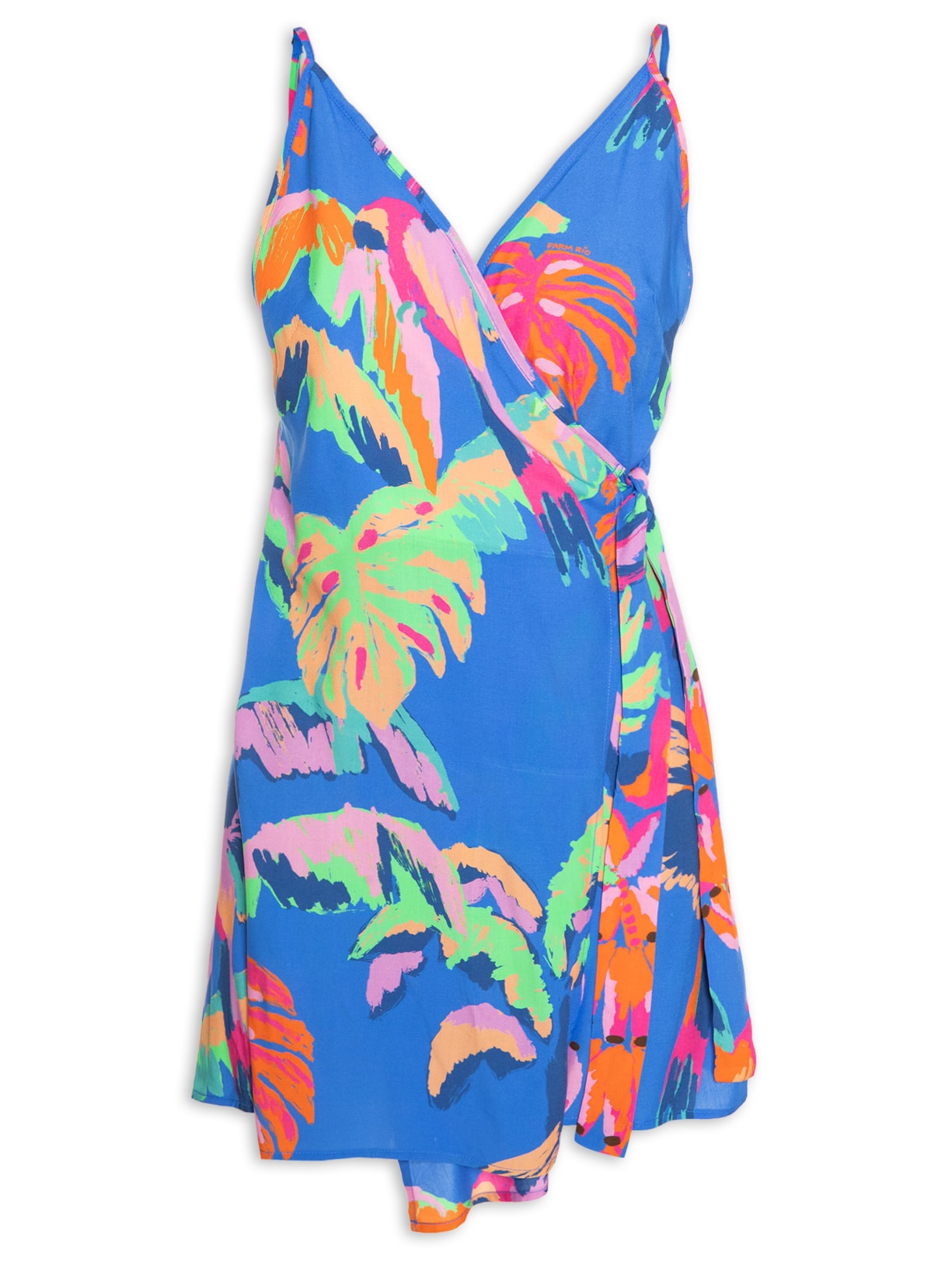 Vestido Curto Selva Pintada - Azul