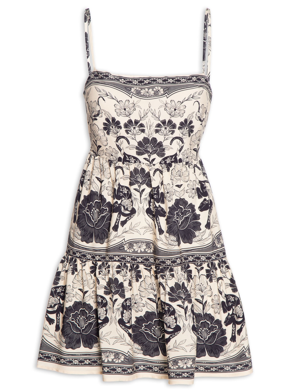 Vestido Curto Selvática - Off White
