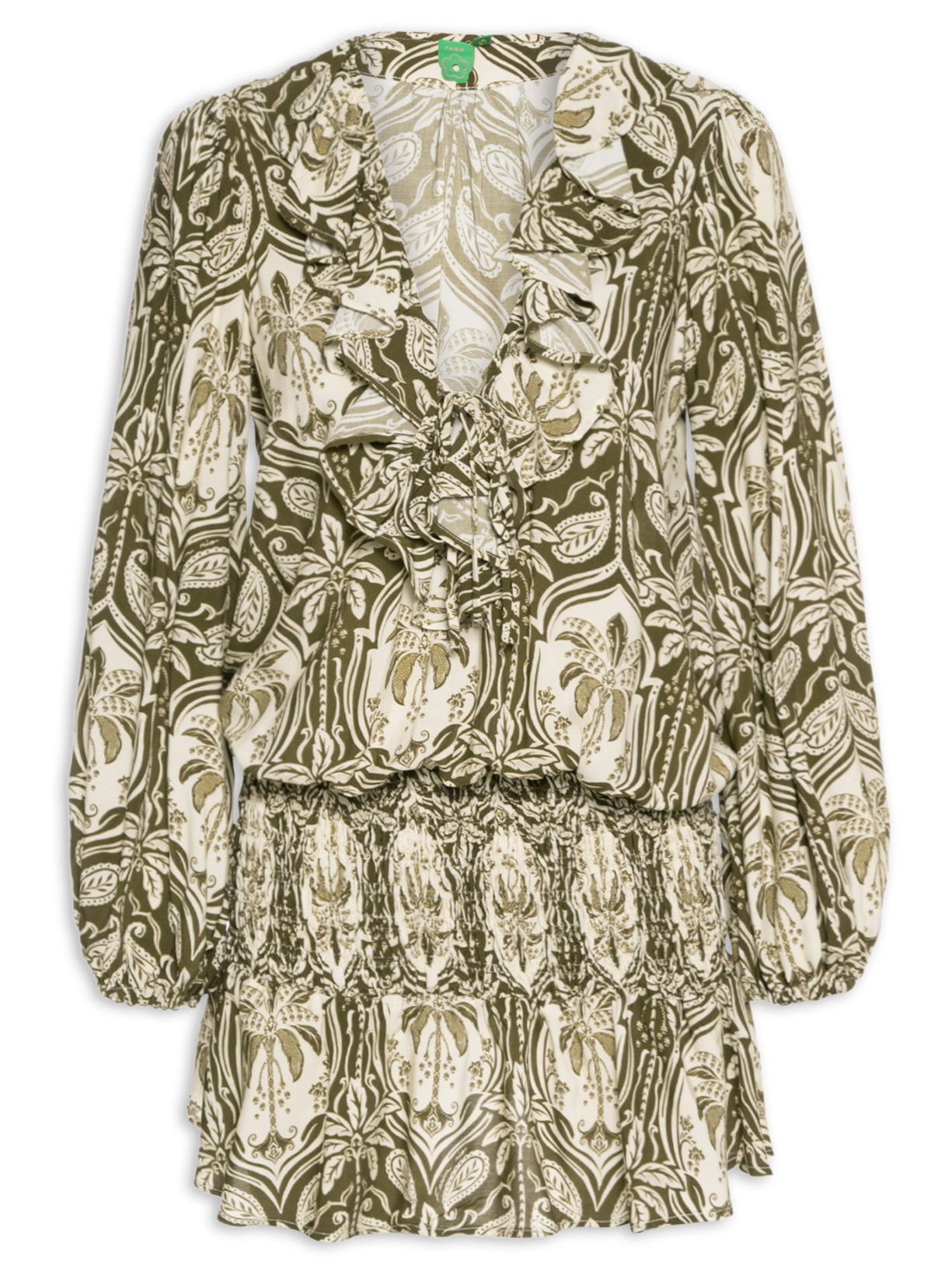 Vestido Curto Serra Tropical - Verde