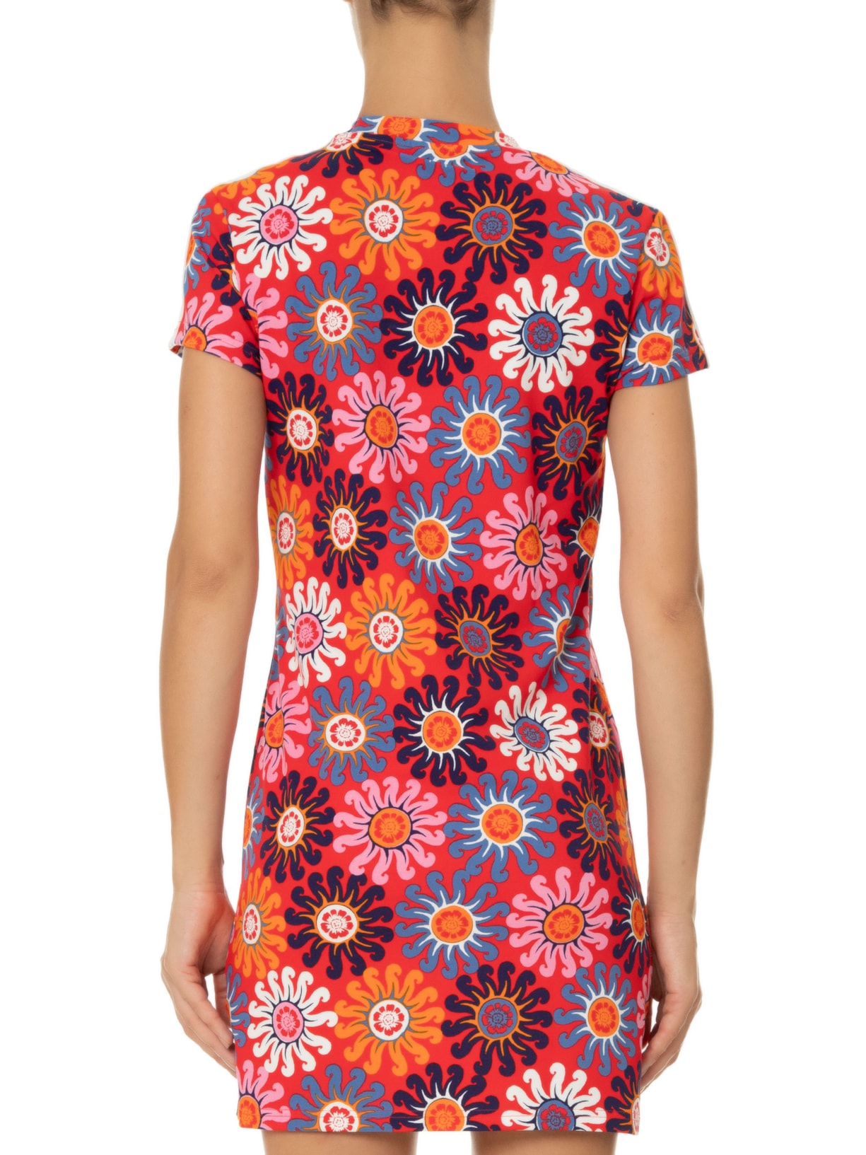 Vestido Curto Slim Vermelho Adidas + Farm