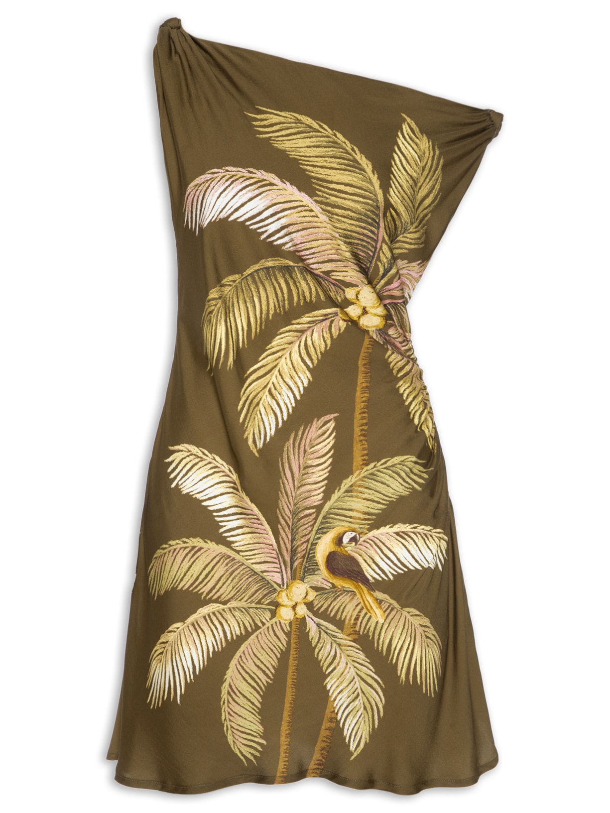Vestido Curto Sol de Coqueiro - Marrom