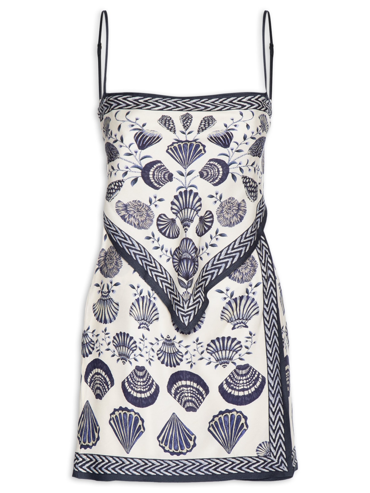 Vestido Curto Sonho De Concha - Branco