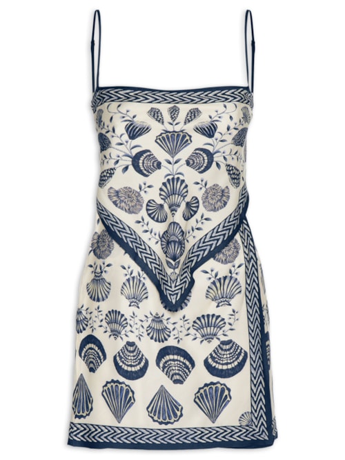 Vestido Curto Sonho De Concha - Branco
