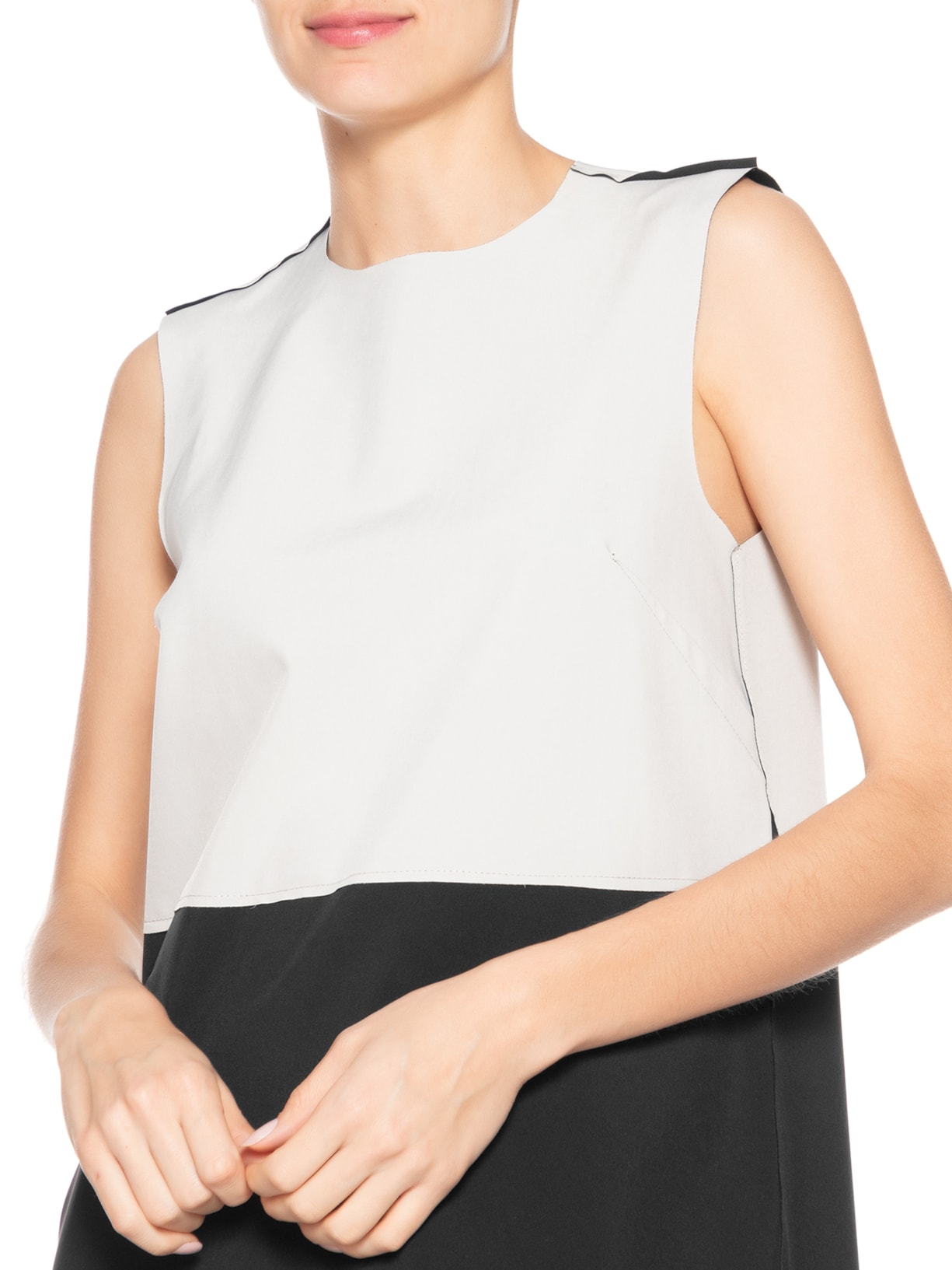 Vestido Curto Superlight Double Color Preto Osklen