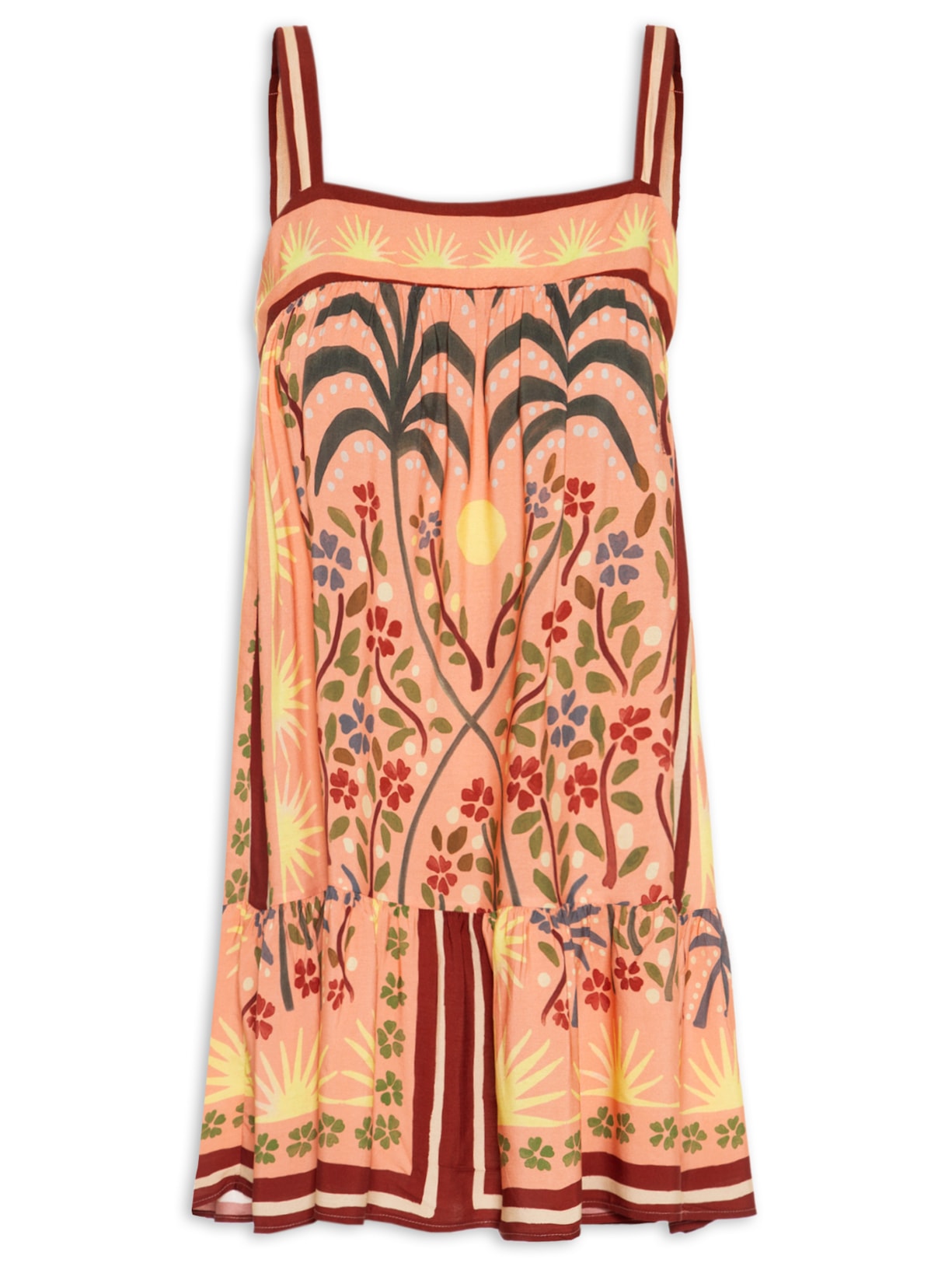 Vestido Curto Tarde De Verão - Rosa