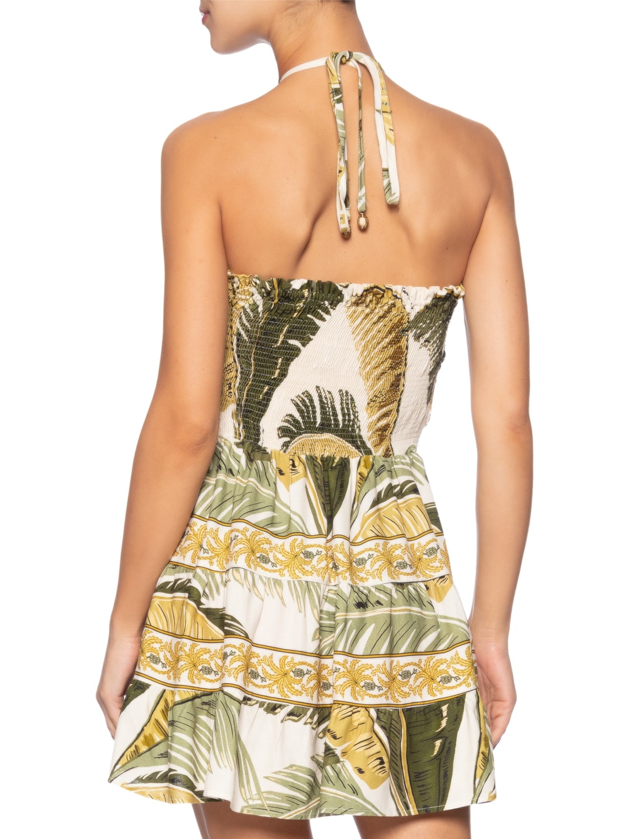 Vestido Curto Trancoso Verde Farm