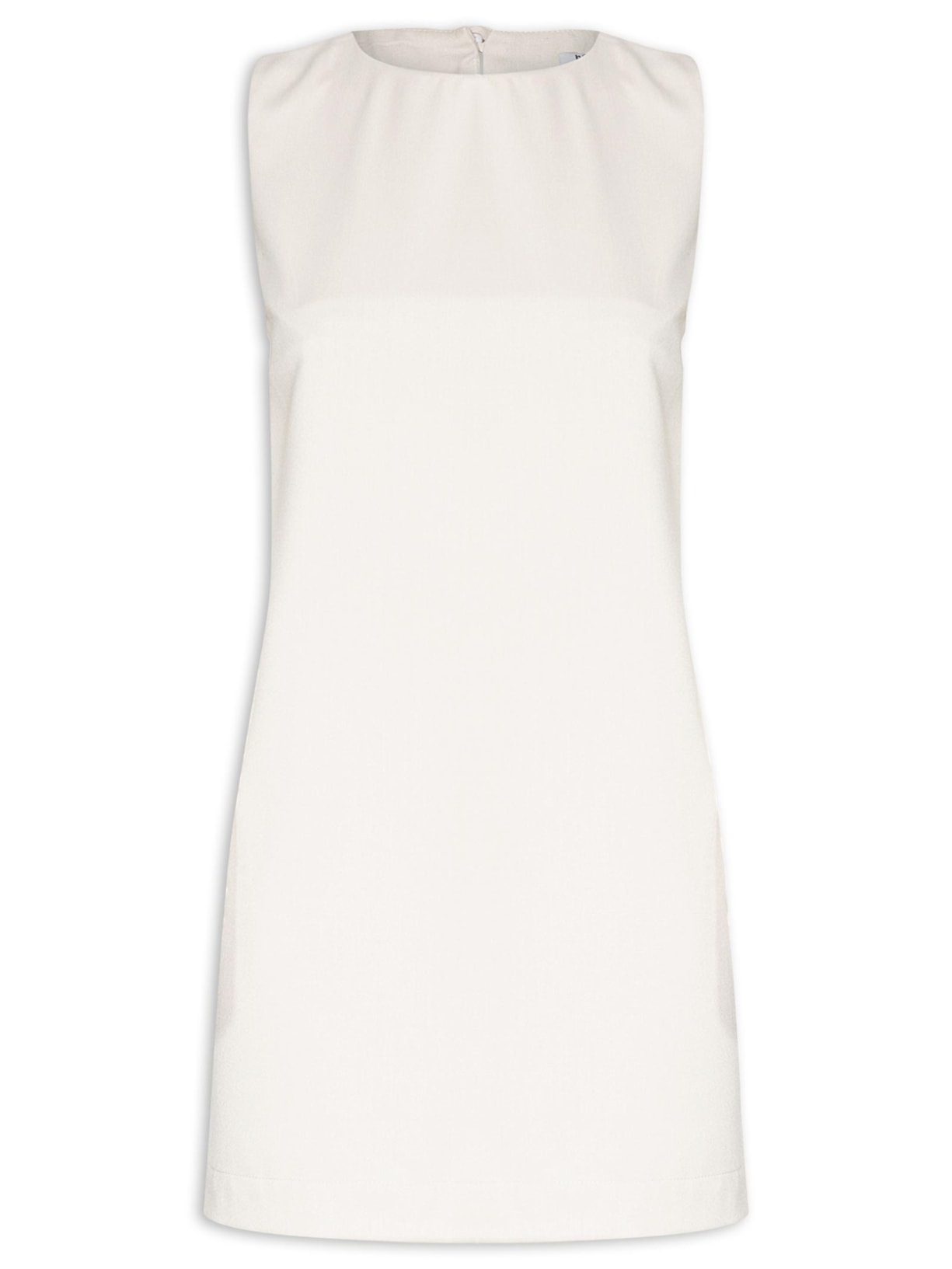 Vestido Curto Trapézio - Bege