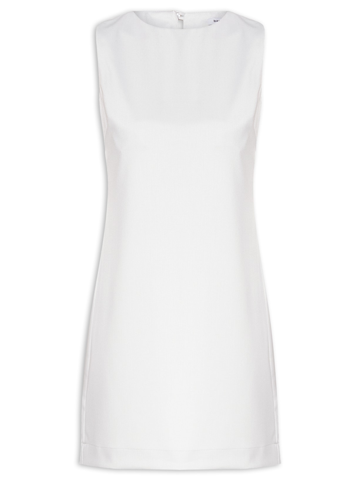 Vestido Curto Trapézio - Cinza