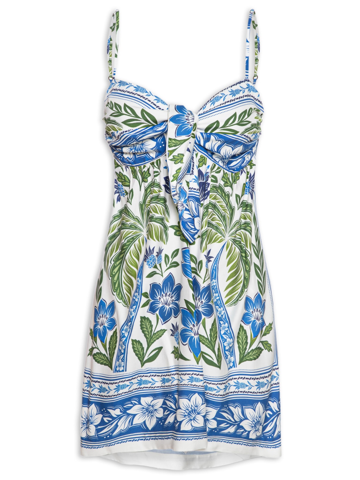 Vestido Curto Tropicance - Azul