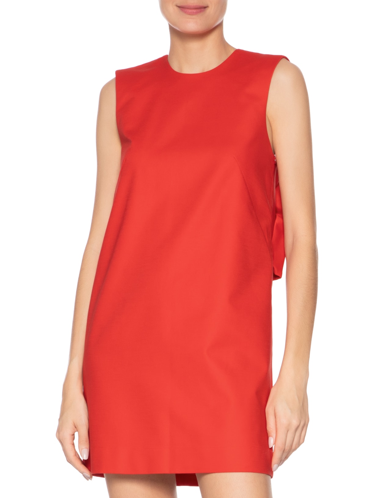 Vestido Curto Tubo Detalhe Costas Vermelho Andrea Marques