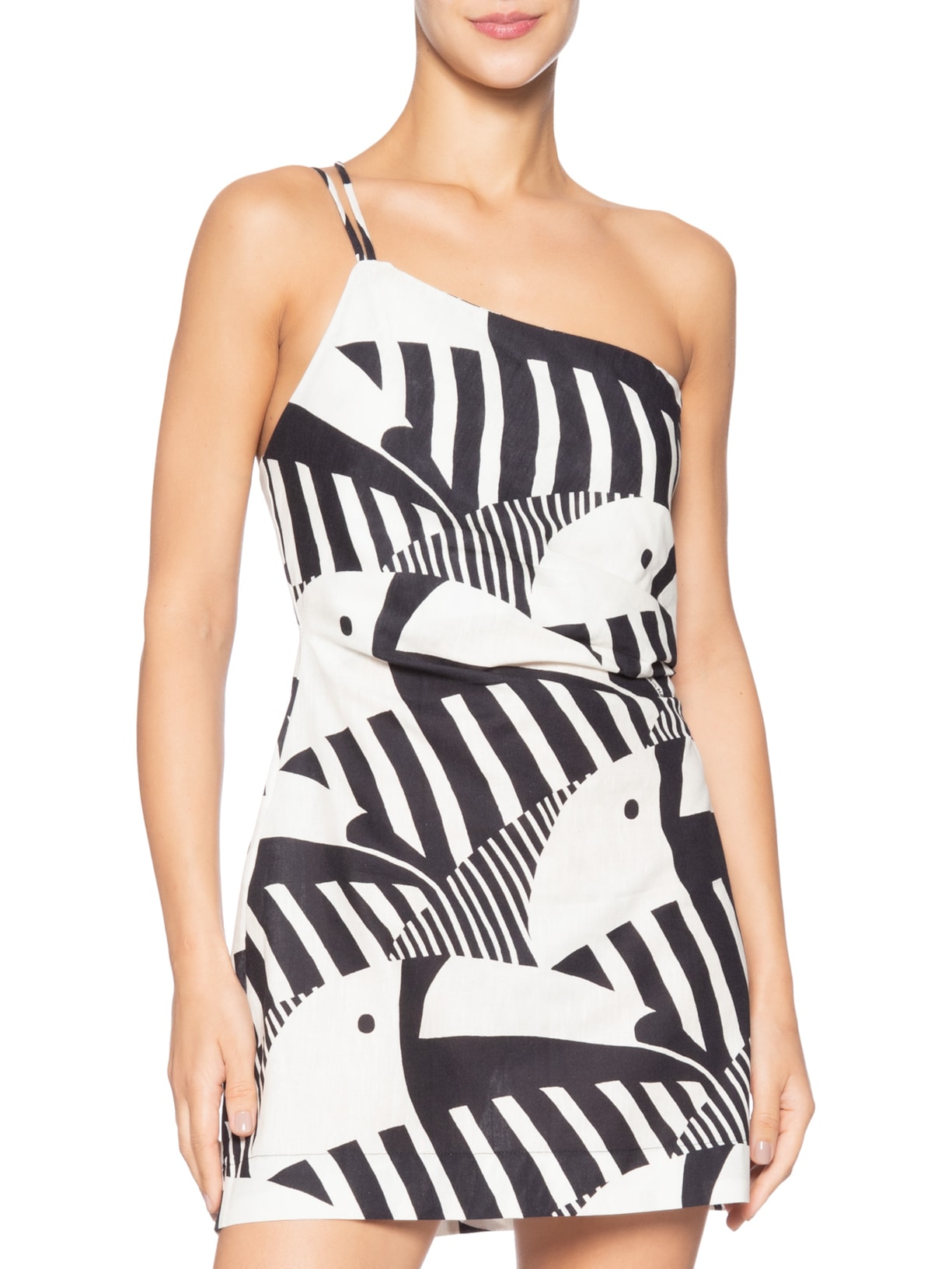 Vestido Curto Tuca Legal Preto Farm