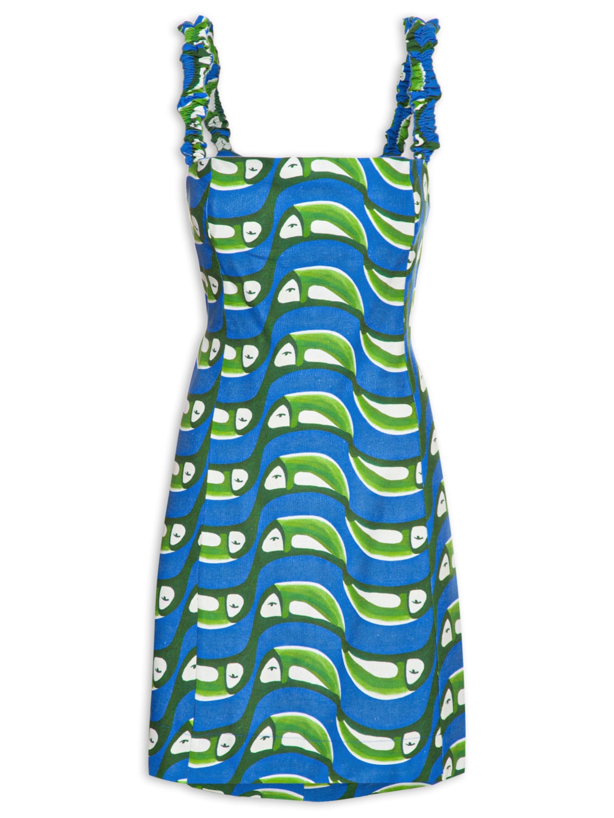 Vestido Curto Tucabacana - Azul