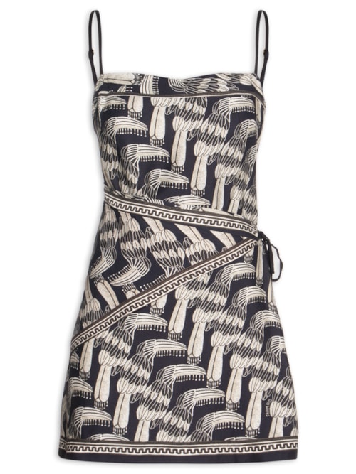 Vestido Curto Tucanário - Preto