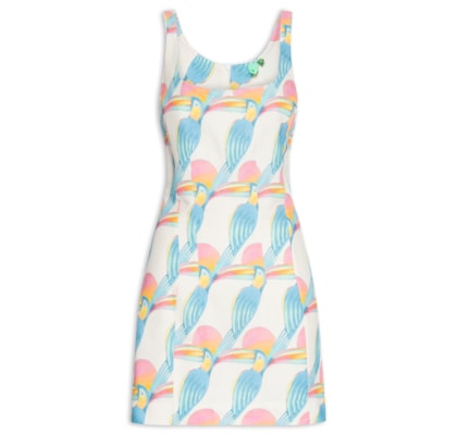 Vestido Curto Tucanitas - Branco