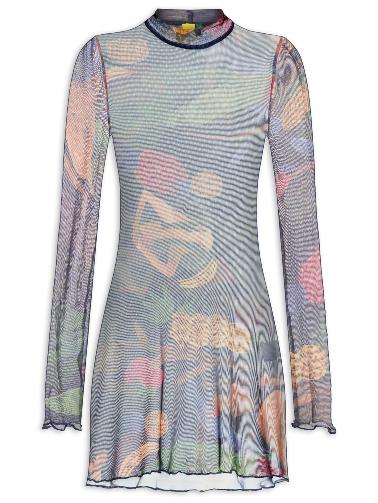 Vestido Curto Tule Encanto Solar - Azul