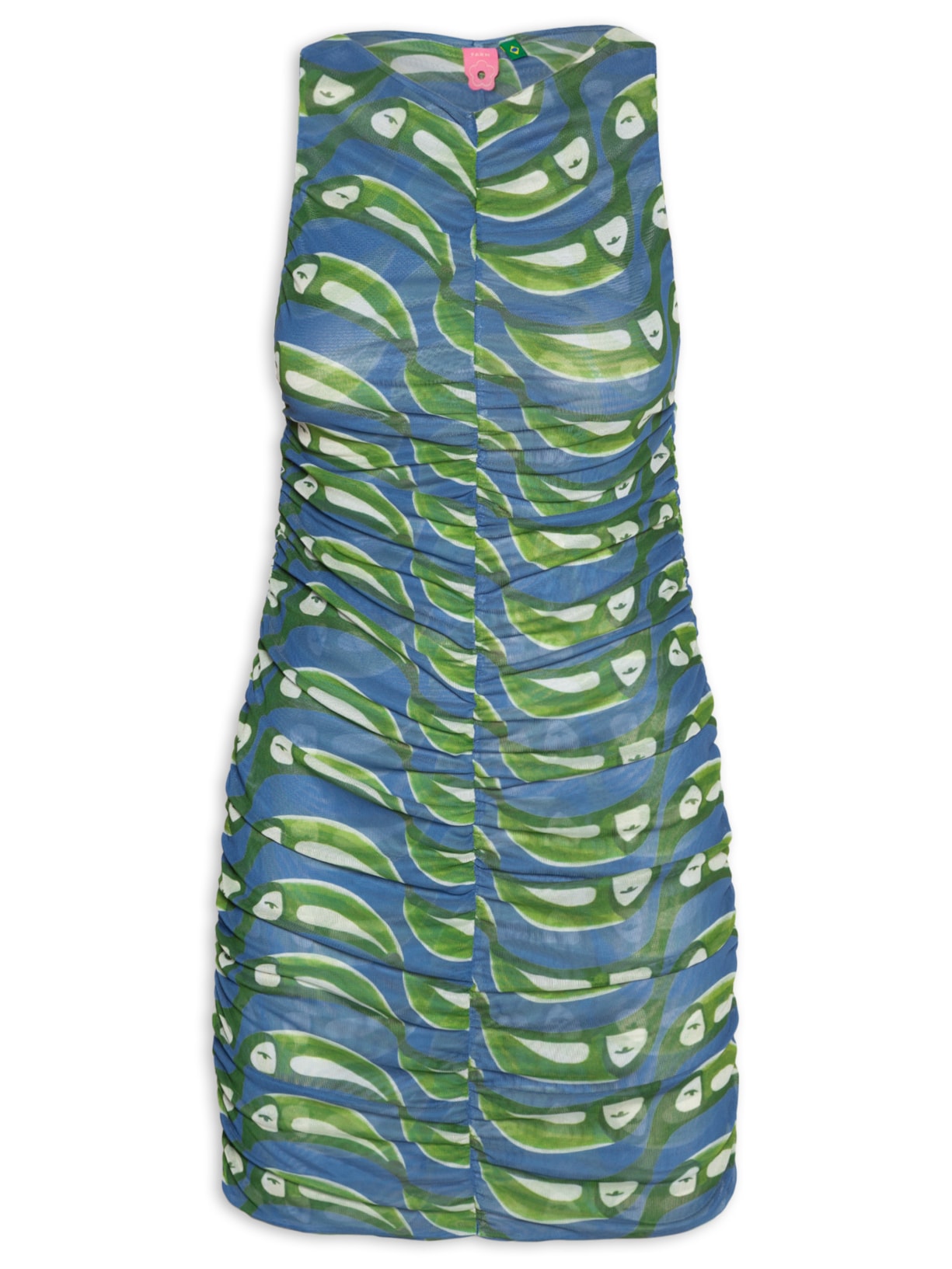 Vestido Curto Tule Tucabacana - Azul