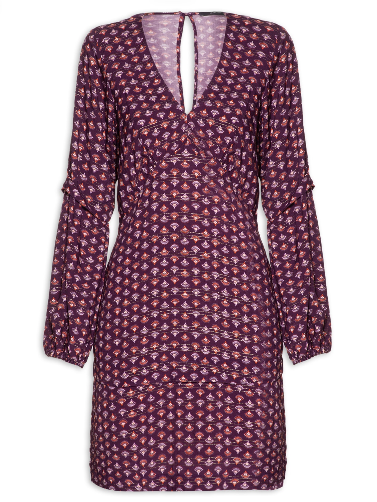 Vestido Curto Ventania - Roxo