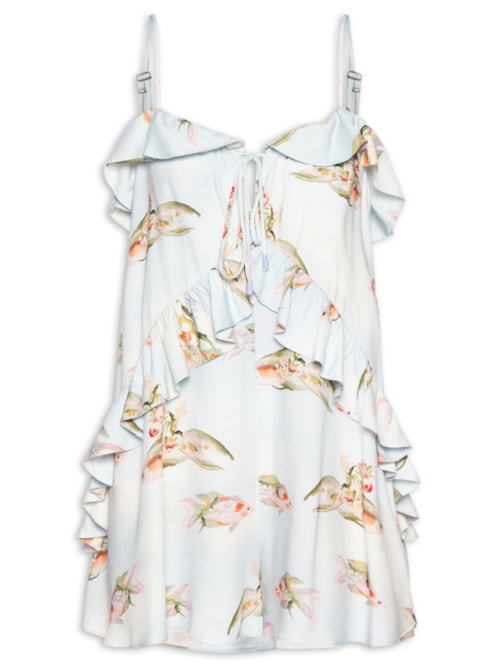 Vestido Curto Vênus - Azul