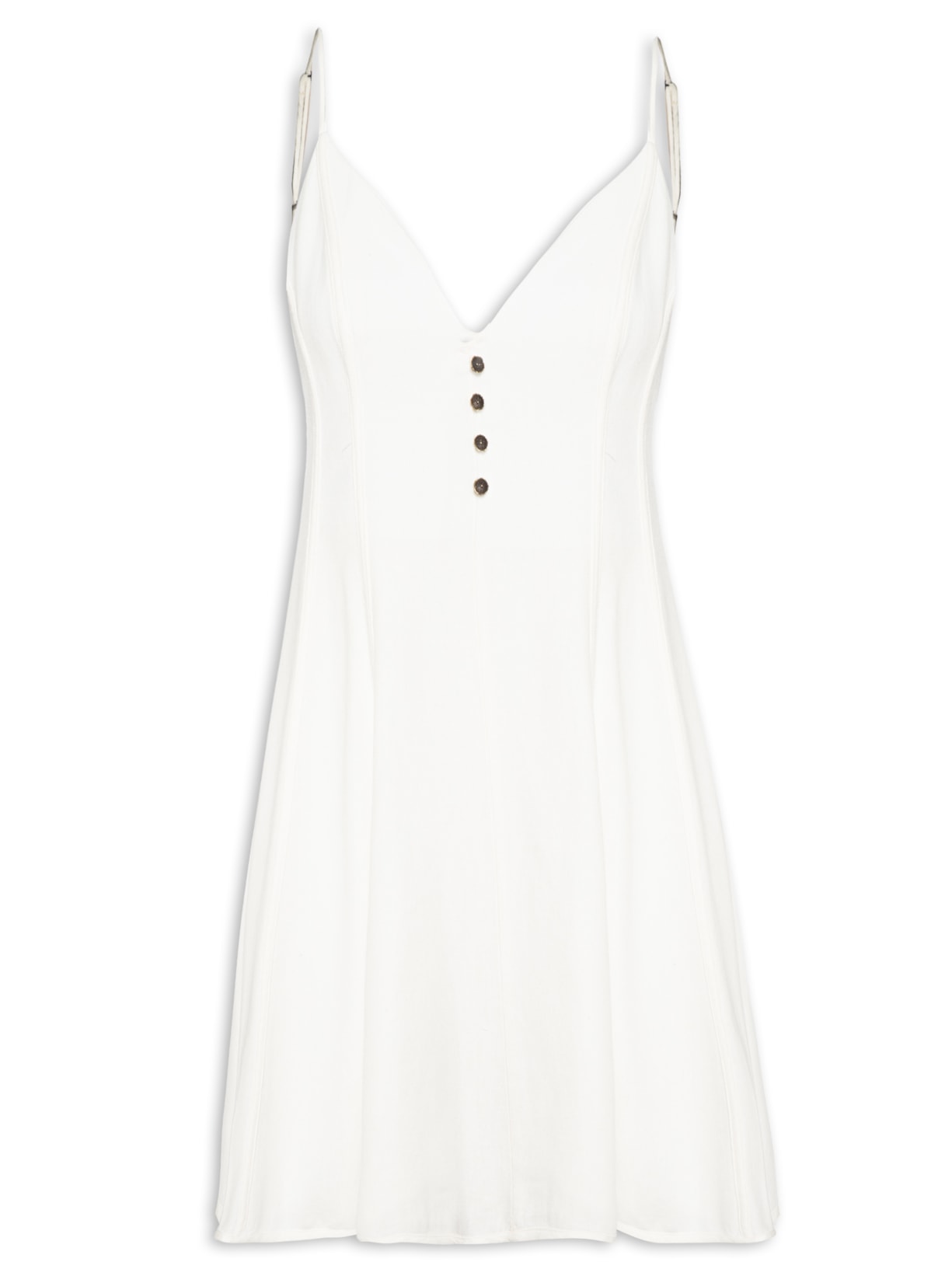 Vestido Curto Viés Alcinha - Branco