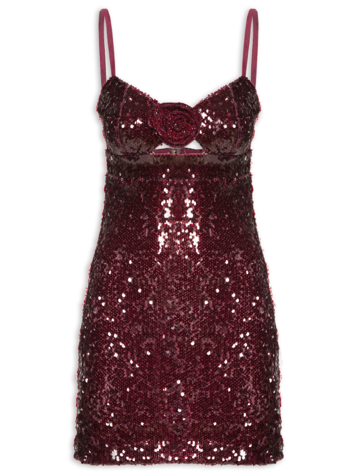 Vestido Curto - Vinho