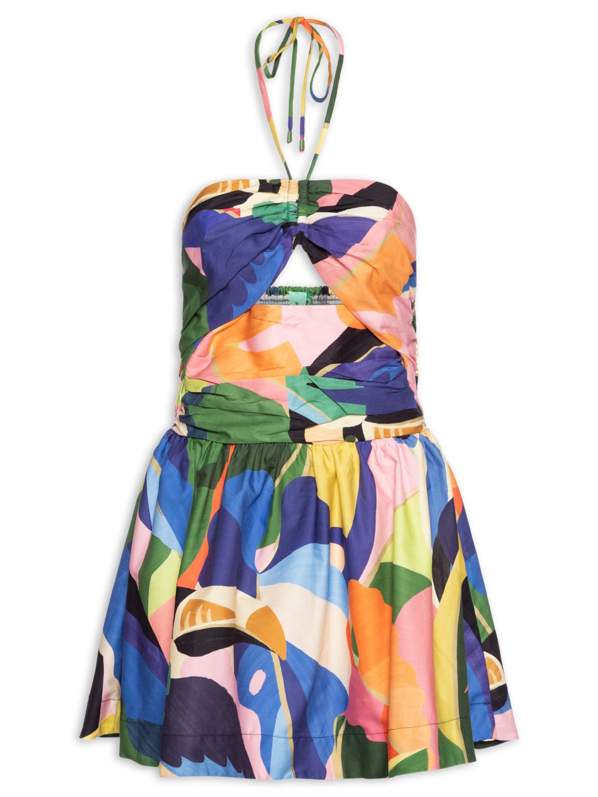 Vestido Curto Voo Tropical - Azul