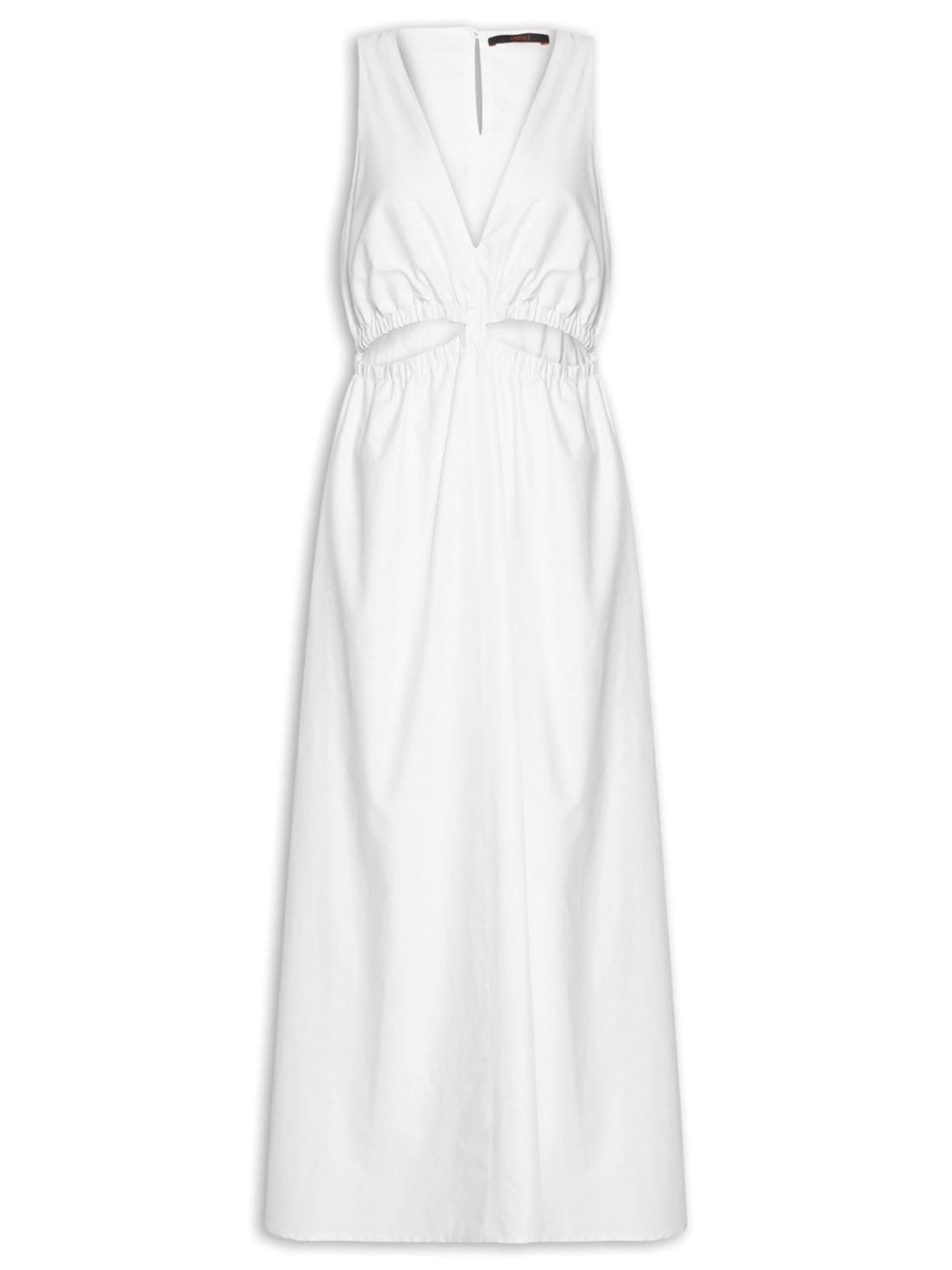 Vestido Cut Elástico - Branco