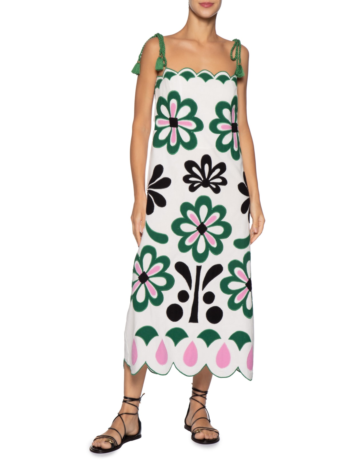 Vestido Cutwork Florara Branco Farm