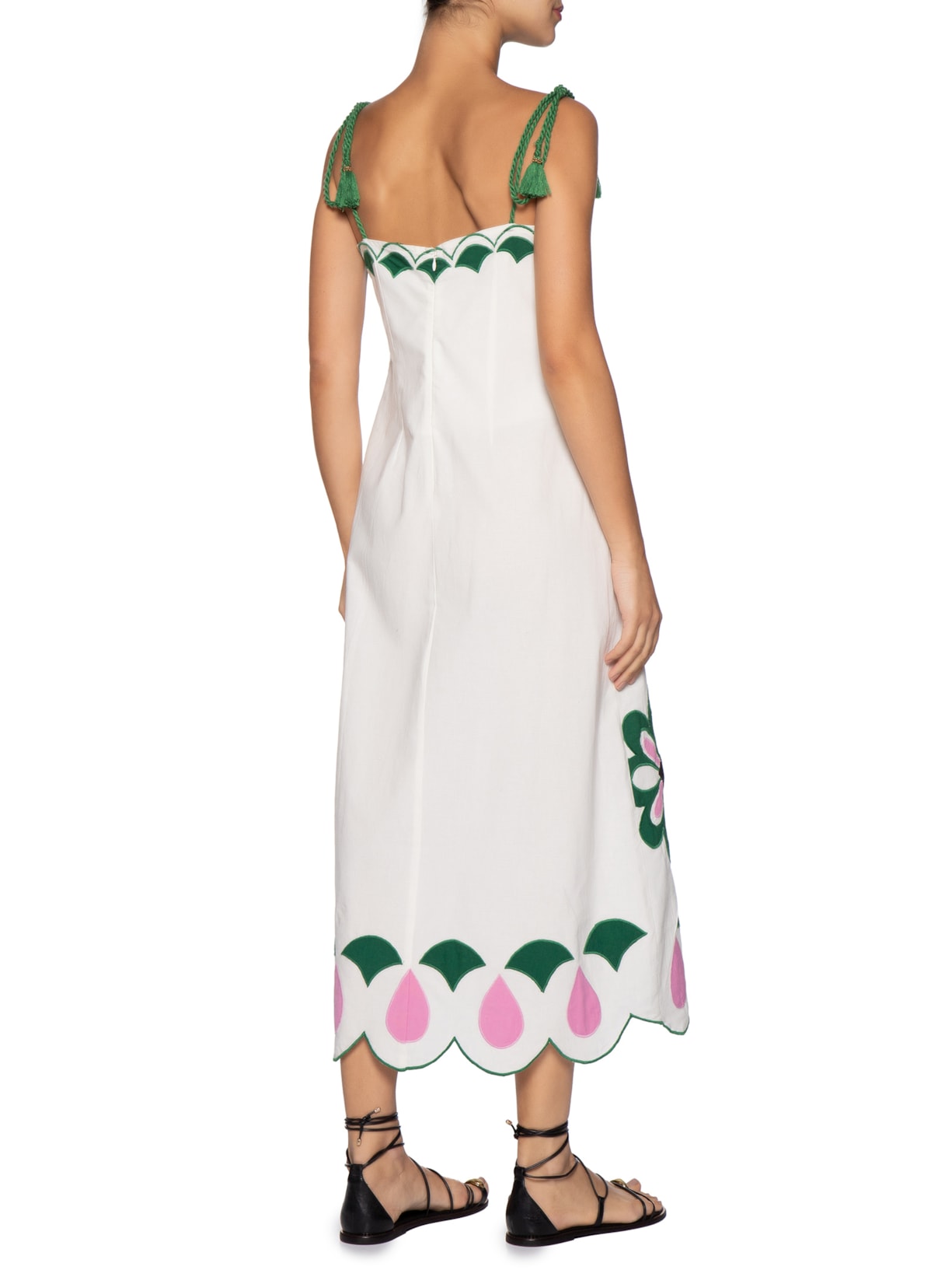 Vestido Cutwork Florara Branco Farm