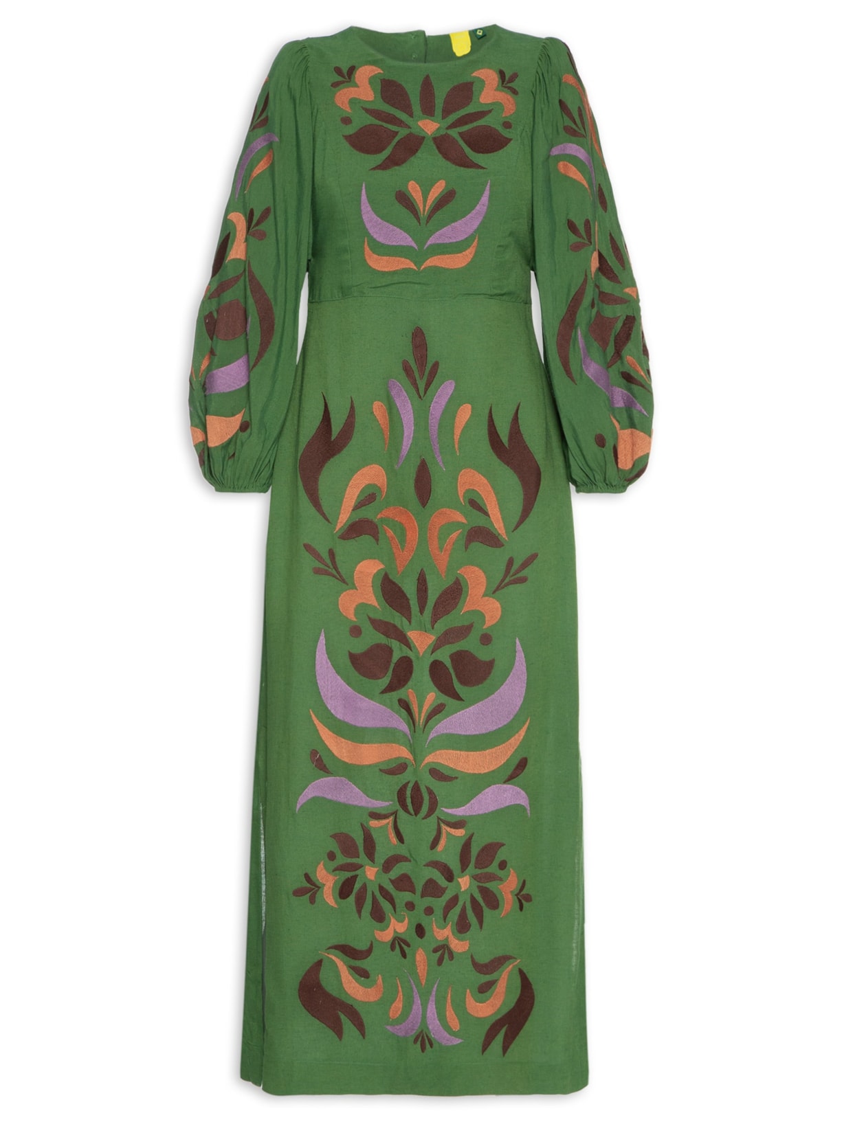 Vestido Cutwork Tucalina - Verde