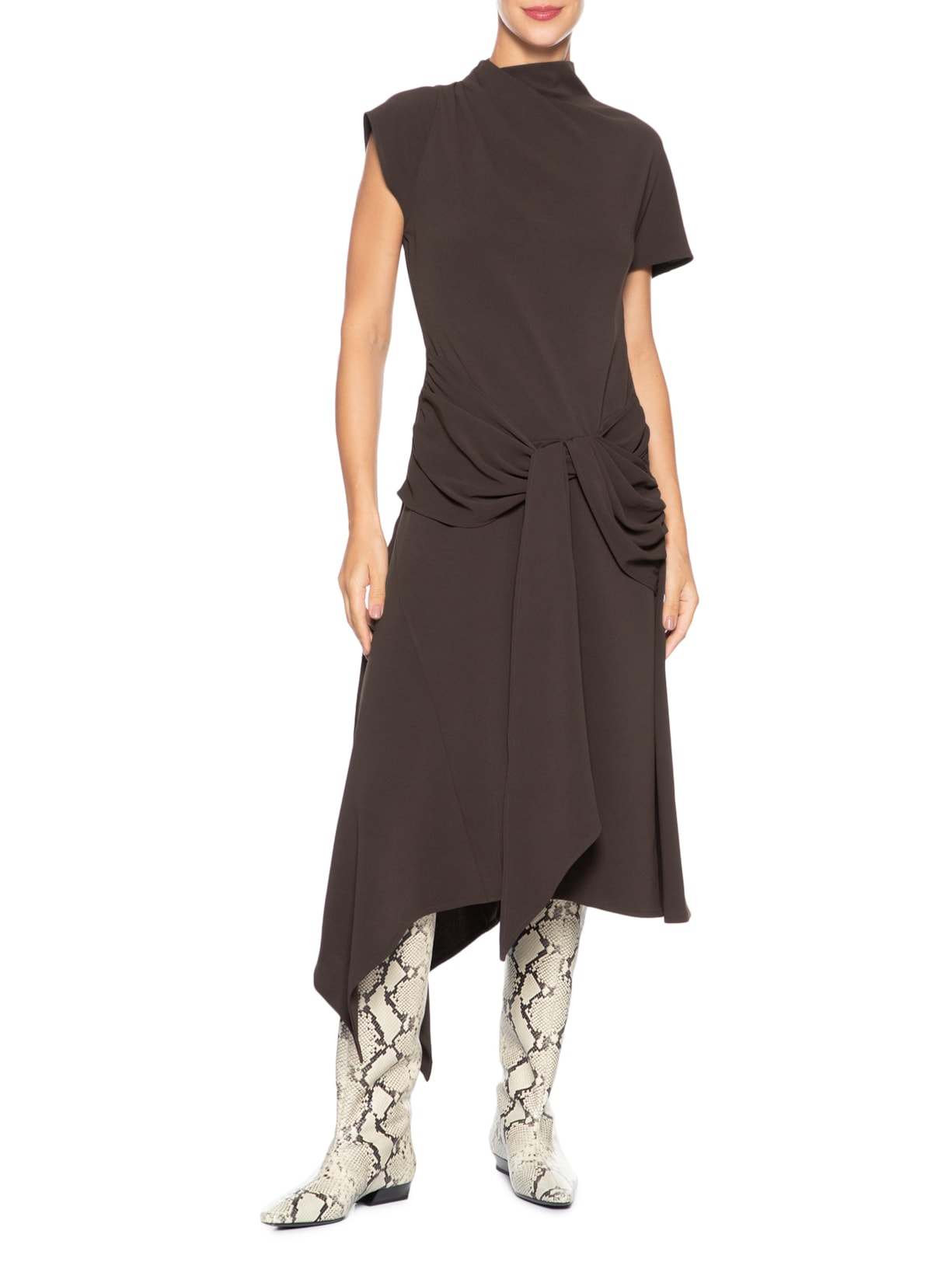 Vestido Davina Marrom Staud