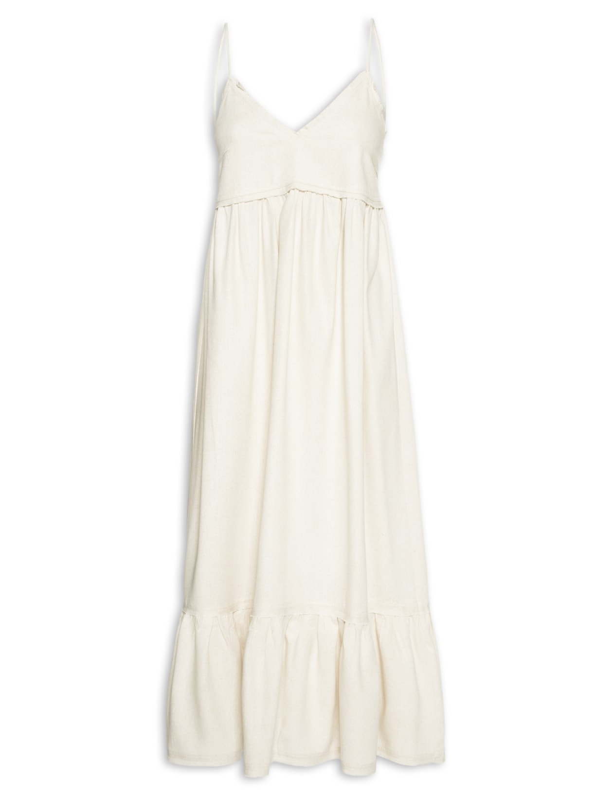 Vestido de Alças Like Linen - Off White