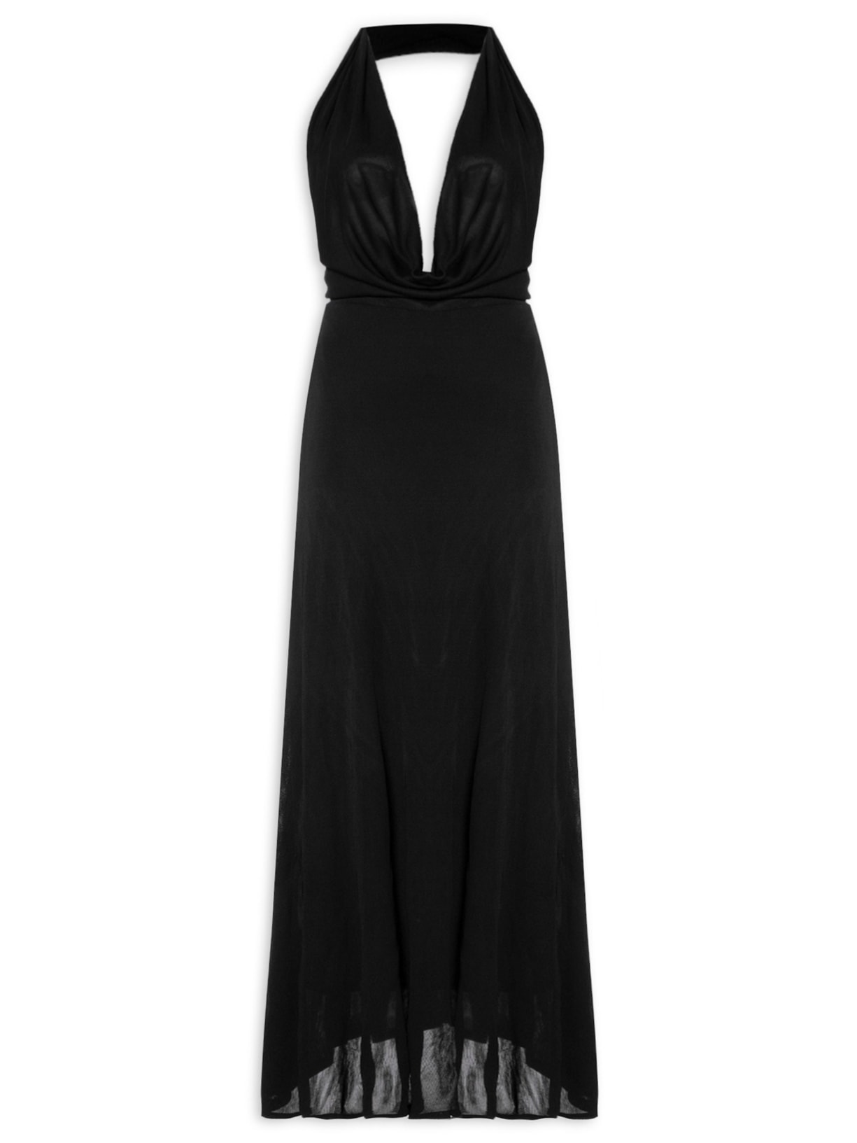 Vestido De Jersey Lud - Preto