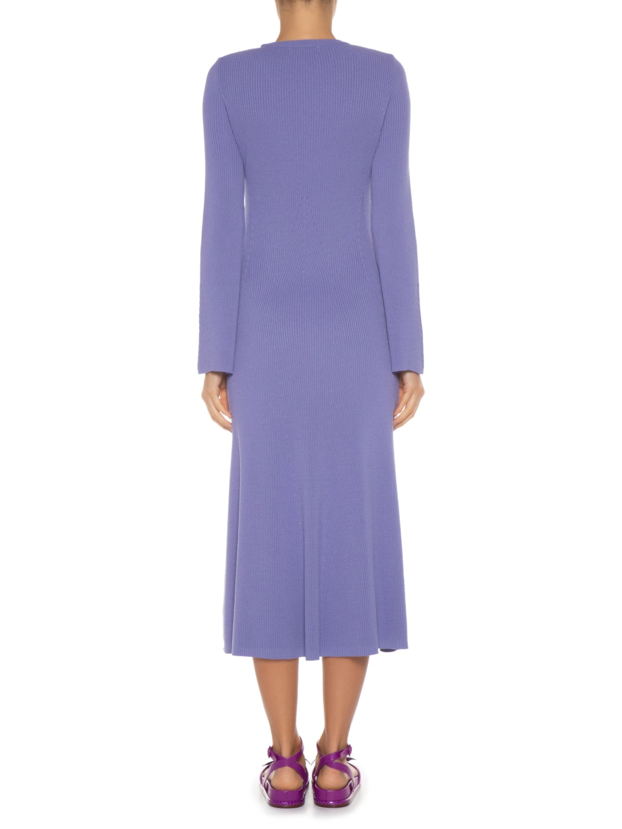 Vestido De Tricot Lilás Anselmi + Ucha Meirelles