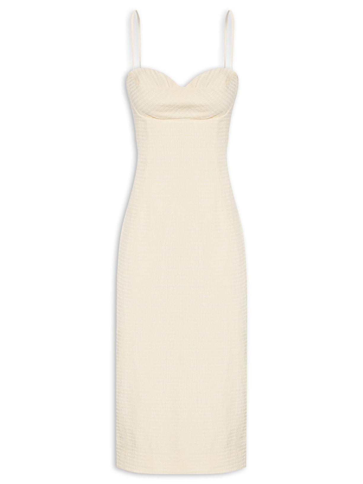 Vestido Decote Canoa - Amarelo