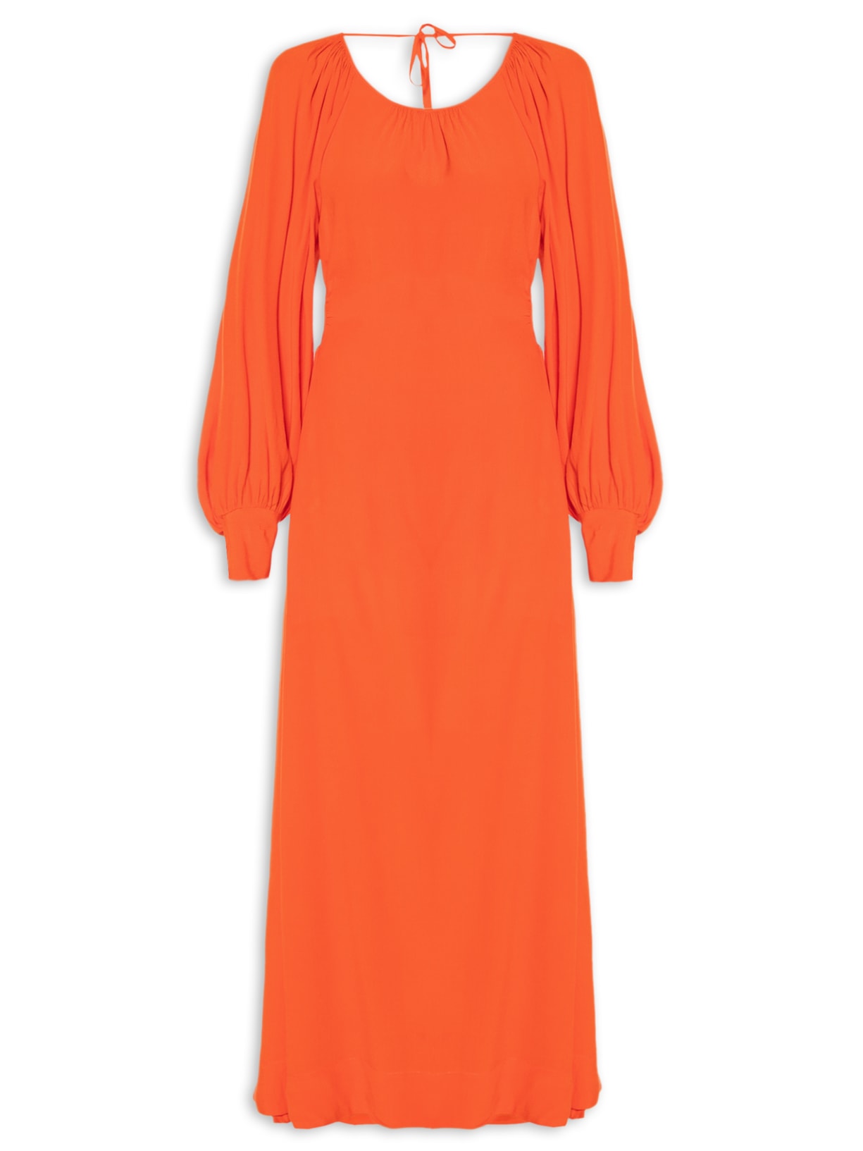 Vestido Decote Costas - Laranja