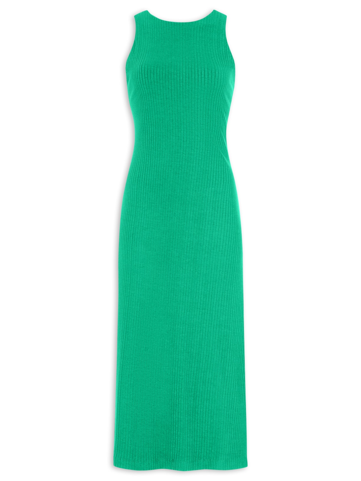 Vestido Decote Costas Ribana - Verde