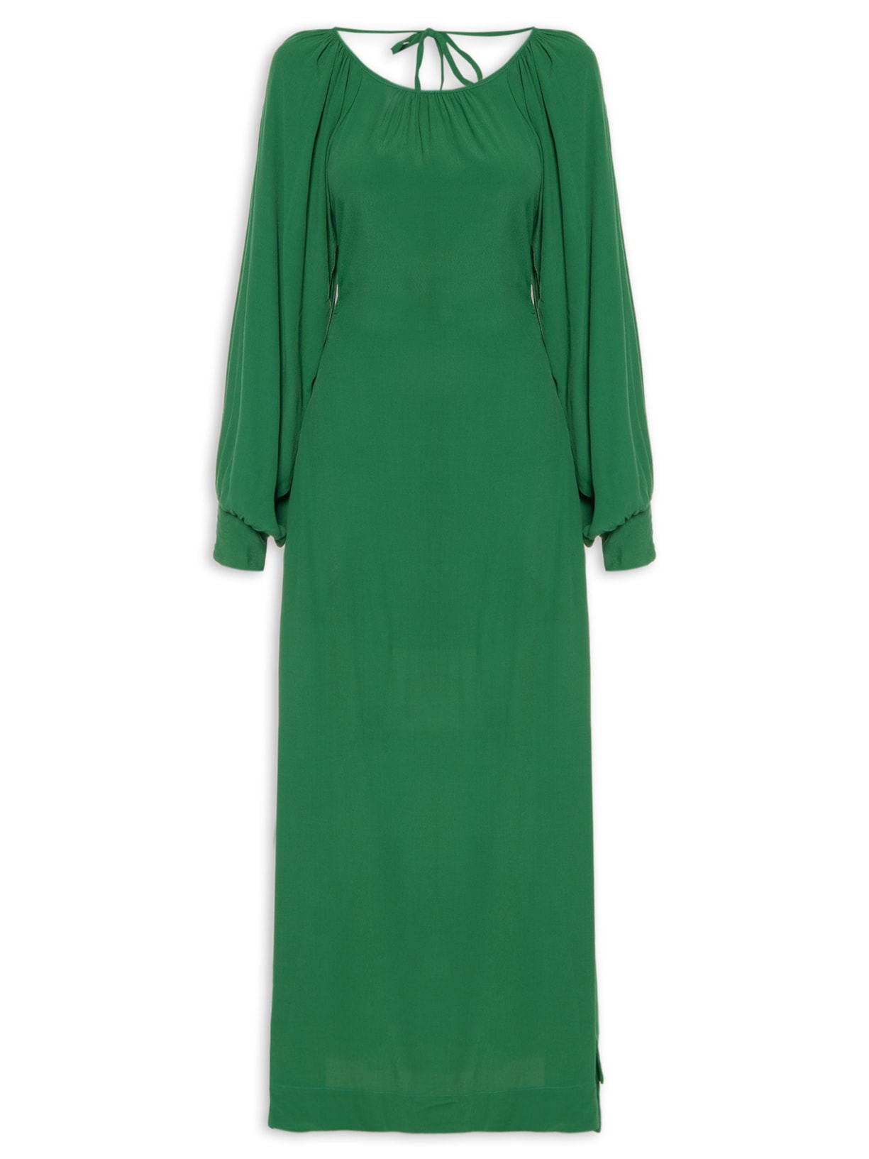 Vestido Decote Costas - Verde