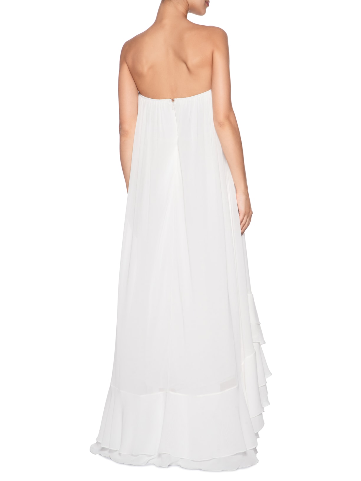 Vestido Decote Faixa Chiffon Branco Dress To