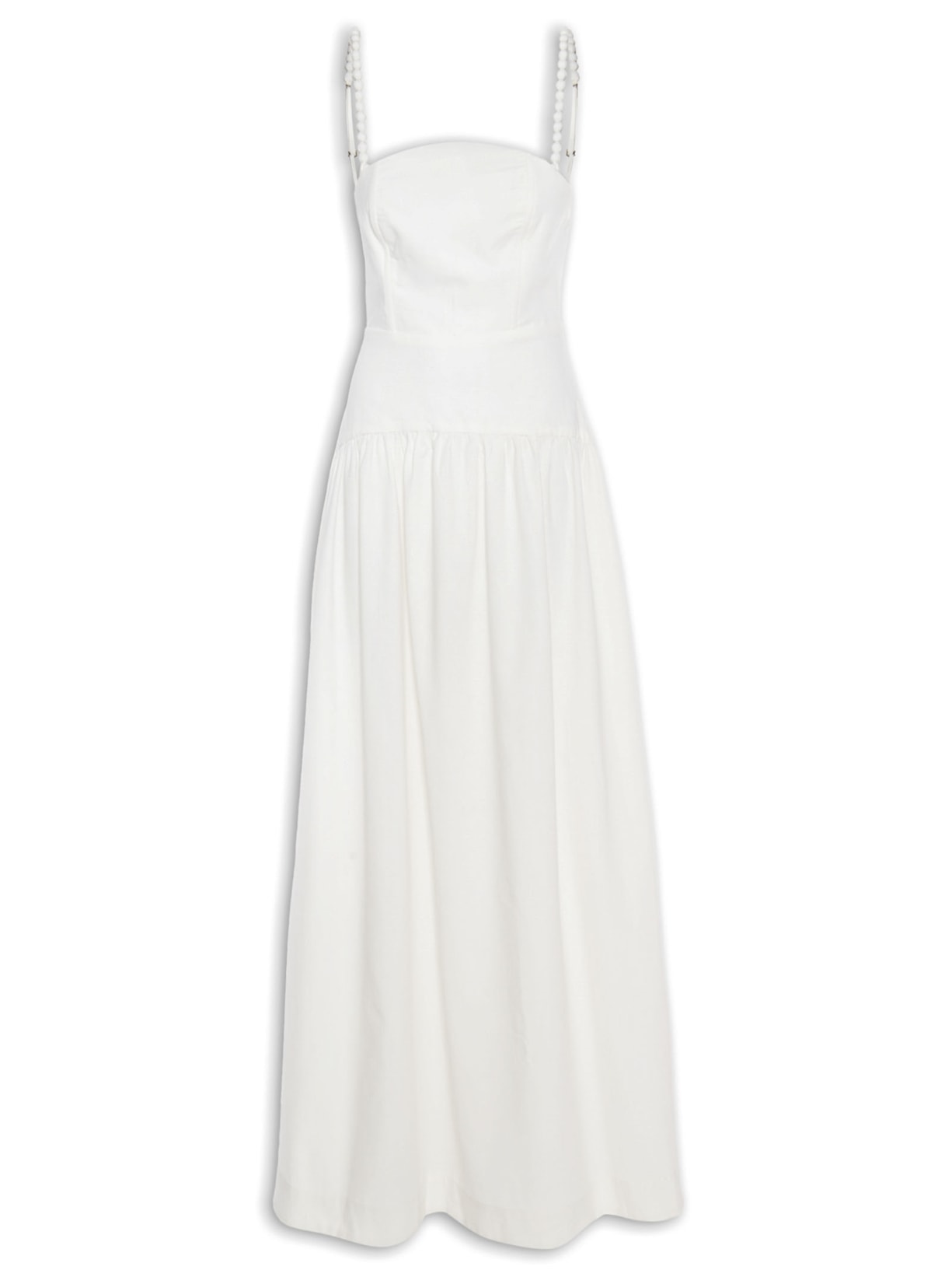 Vestido Decote Irregular - Off White