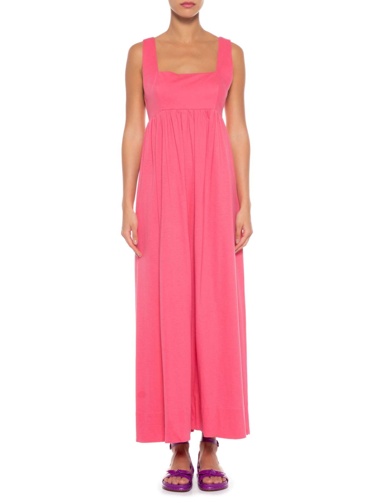 Vestido Decote Quadrado Paper Rosa Animale